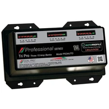 Dual Pro Ps3Auto Battery Charger, Auto Profile 3 Bank 45 Amps