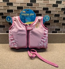 Surf Club Floating Vest Girl’s Pink Learn To Swim AGE 2+