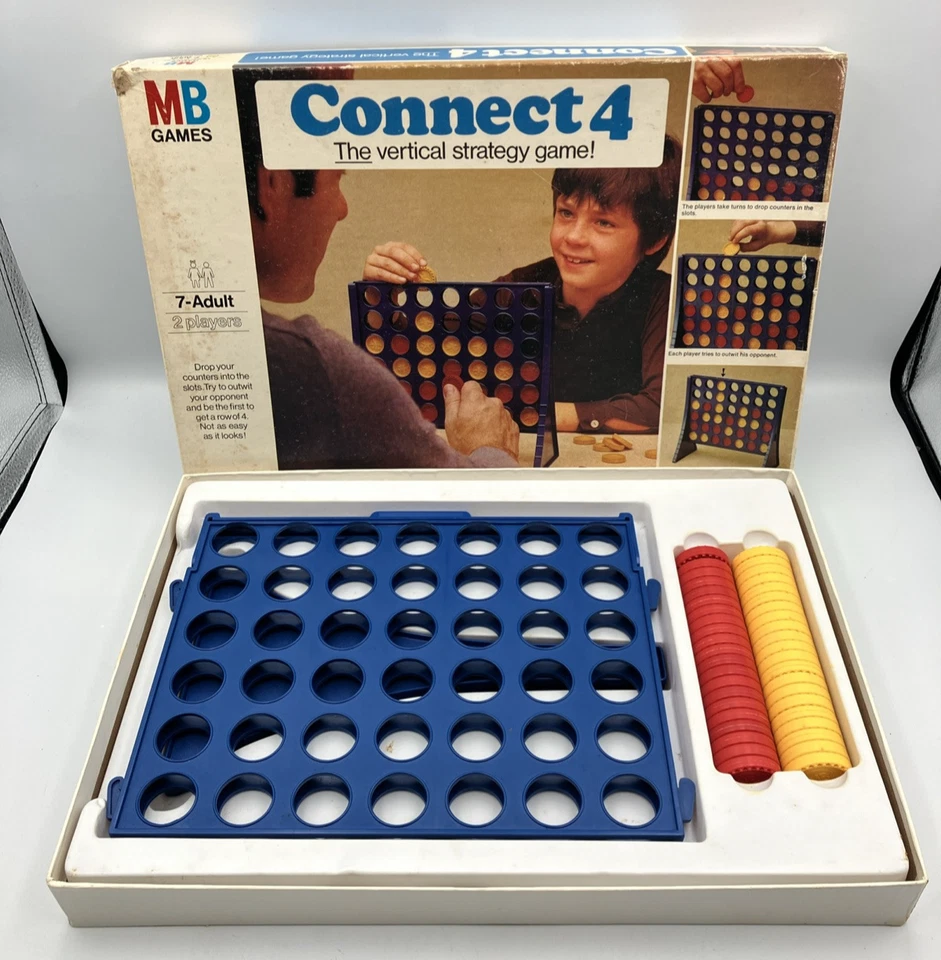 Connect 4 Game 1976 Edition  Original MB Retro Family Fun Strategy - Image 3 of 4