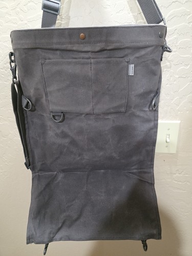 Barebones Slate Grey Canvas Harvest & Foraging Shoulder Bag New no tags - Picture 4 of 9
