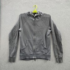 Nike SB Men Hoodie L Gray Skate Logo Zipper Long Sleeve Y2K Skater