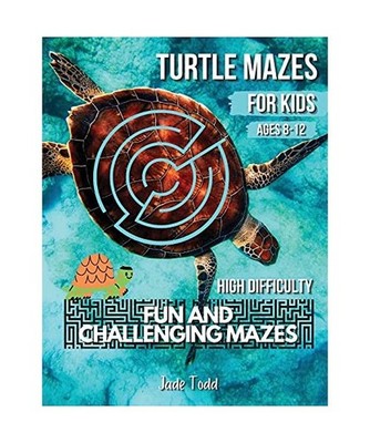 Mazes Book For Kids - Turtle MAZES - Challenging and Fun Maze Learning Activity 
