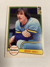 1982 Donruss Milwaukee Brewers Moose Haas