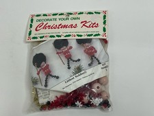 Vintage Merri Mac Christmas Ornament Kit Littlest Soldiers Makes 5 Rare HTF NWT