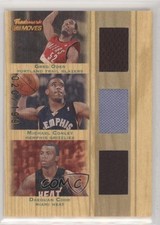 2007 Trademark Moves Triple Relics 20/199 Greg Oden Mike Conley Daequan Cook l8x