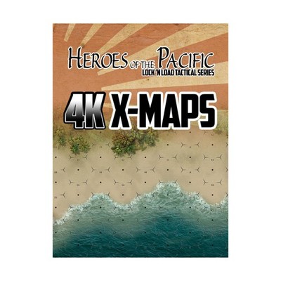 Lock N Load Wargame Heroes of the Pacific - 4K X-Maps Bag VG+