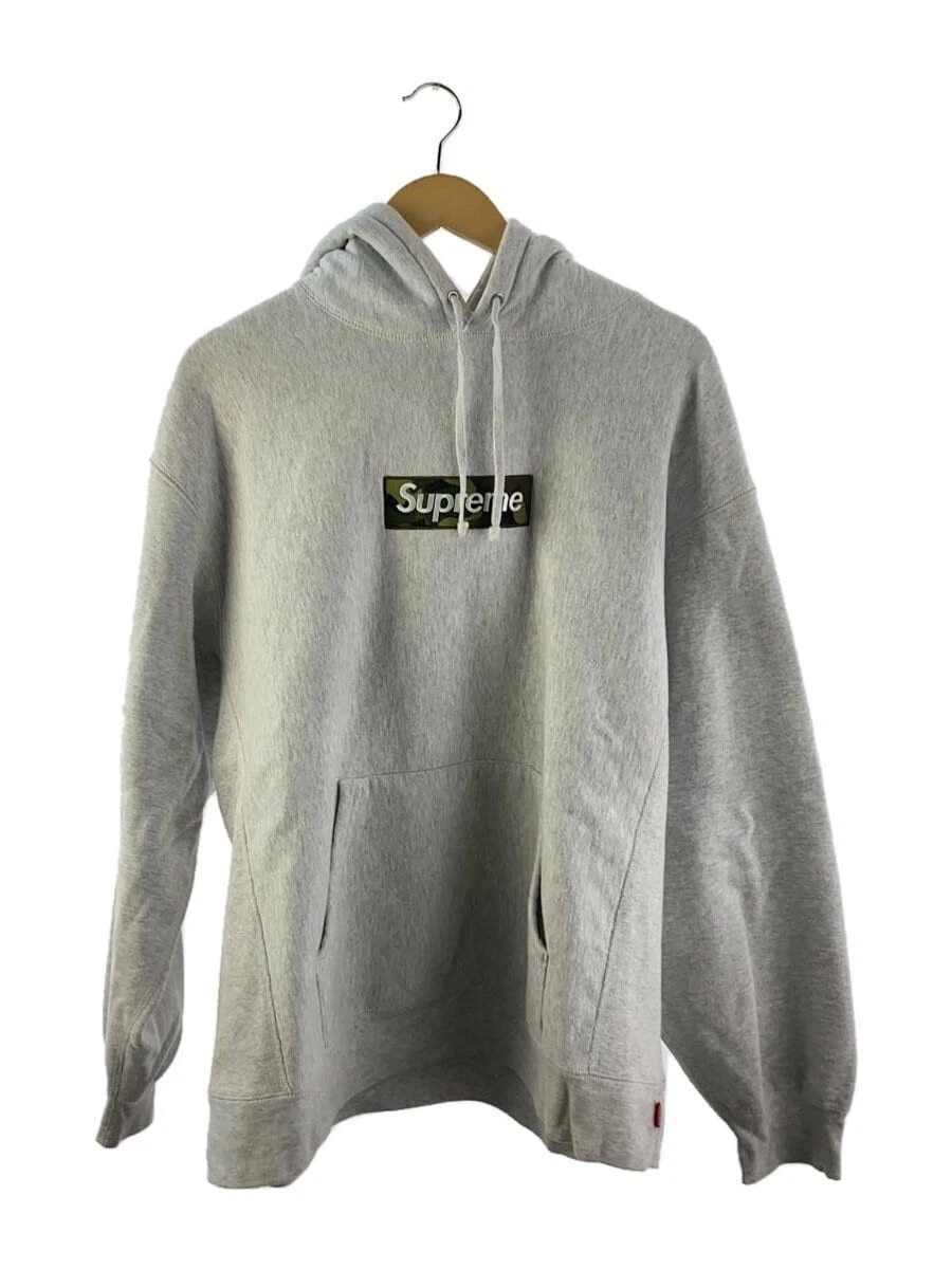 Sweat à capuche Supreme gris L occasion
