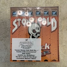 New Sealed WWF - Stone Cold Six-Pack of Attitude (VHS, 2000, 5-Tape Set) W/shirt
