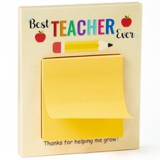 MALLMALL6 Teacher Appreciation Wooden Sticky Note Holder Christmas Gifts Desk...