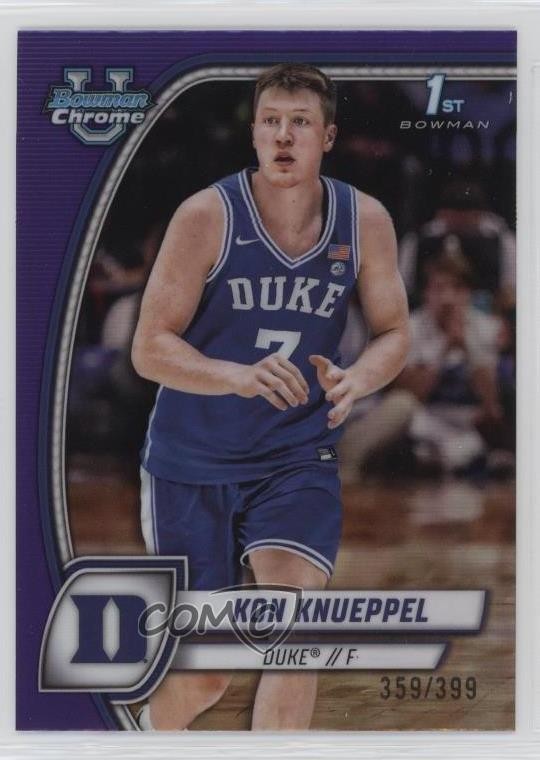 2024-25 Bowman U Chrome Purple Refractor 359/399 Kon Knueppel #48 0k5v
