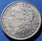 A 1899-P Morgan Silver Dollar $1. High Grade Semi-Key Date