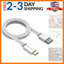 Wii to HDMI Adapter and Converter in White for Wii with Built-in Cable Plug a...