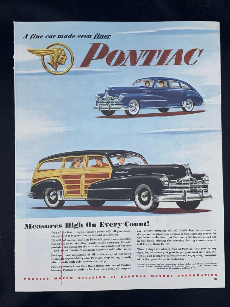 Magazine Ad* - 1949 - Pontiac Silver Streak - (#4)