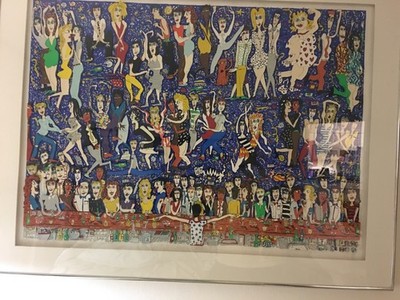 James Rizzi  Pencil Signed Artist Proof -A/P 88 - ''LET THE GOOD TIMES ROLL'' - 3D