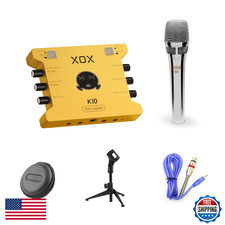 Xox K10 Set Live Streaming Audio Interfacelive Sound Cardaudio Mixer Wired