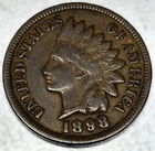 1898 Indian Head Cent VF Very Fine Condition Penny 1c Cent - 0617