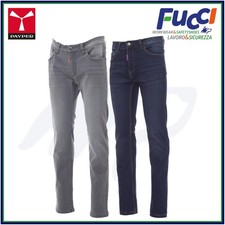 Pantaloni da Lavoro Jeans Uomo Blu Denim Elasticizzati Multitasche Payper 