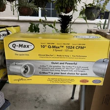 Can Fan Q-Max 10" 1024 CFM Quiet Inline Exhaust Ventilation w/ Muffler ~NEW~