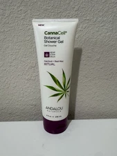 Andalou Naturals Cannacell Botanical Shower Gel Patchouli and Basil Mint 8 fl oz