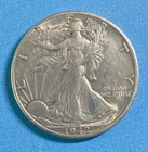1942 D Walking Liberty Extra Fine 90% Silver Half Dollar 50c US Coin