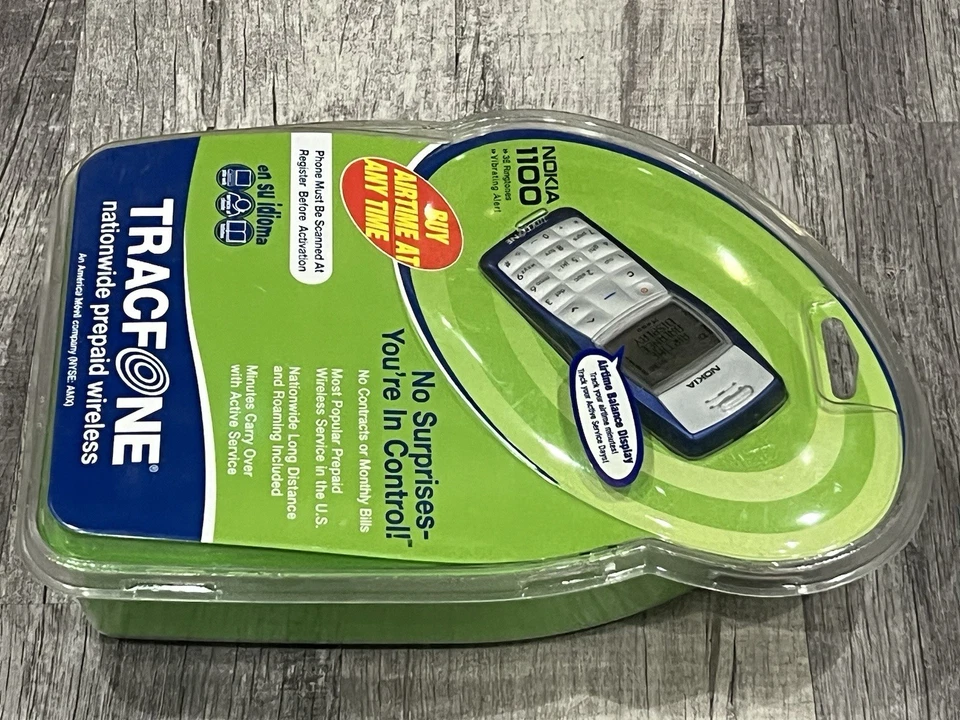 RARE VTG Nokia 1100 Tracfone Nationwide Prepaid Wireless Phone/Factory Sealed - Image 4 of 4