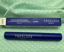 Tresluce Beauty JET BLACK Mascara Ilusion Volumizing Lengthening FULL SIZE