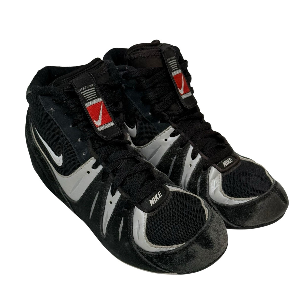 Nike Speed Sweep VI Wrestling Shoes Black Gray Youth Size 6Y