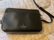 Kate Spade New York Black Leather Small Shoulder Crossbody Bag