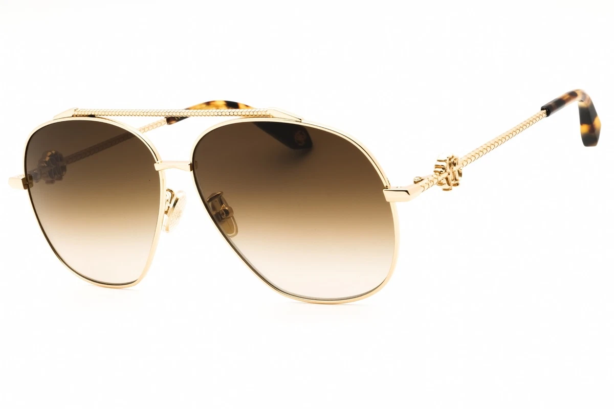 Roberto Cavalli Gold Aviator Sunglasses with Reflective Lenses Roberto Cavalli SRC090M Sunglasses main image 2