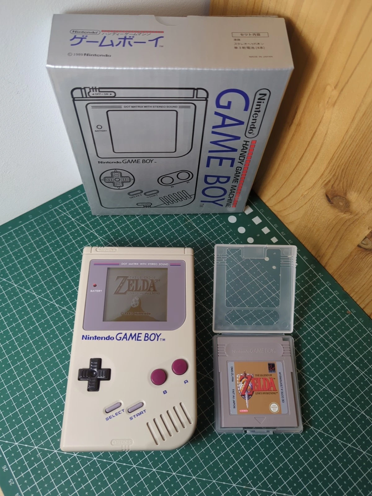 Nintendo Game Boy Portable Console IPS Screen Backlit Grey DMG-01GB Zelda