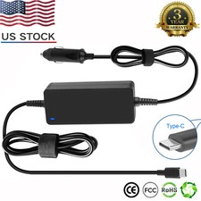 Power Supply TYPE C USB-C DC In-Car Power Adapter Charger For 65W Laptop Devices