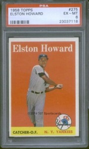 1958 Topps 275 Elston Howard PSA 6 (7118)