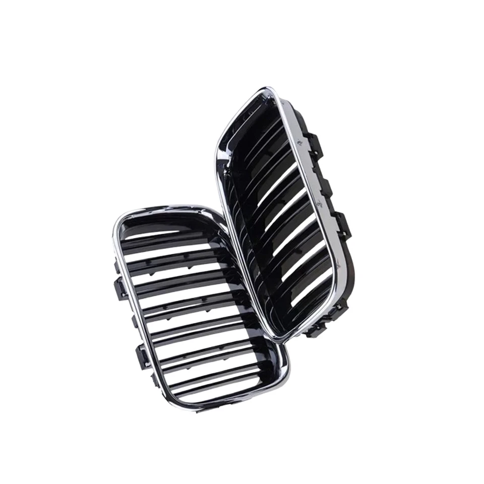 Front Kidney Grille Grill Chrome Gloss Black,For 1992~96 BMW E36 318IS 325i M3 - Imagem 2 de 4