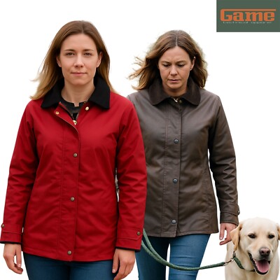 Antike Damen Wachsjacke tailliert Mantel Shaped Fit