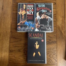 SCANDAL  , Wide Sargasso Sea . Under Lock And Key 80's VHS PAL Cert 18 Classic