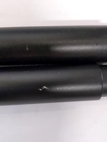 Rustproof Aluminum Double Tension Straight Shower Curtain Rod, 42 - 72 in, Black - Picture 2 of 3