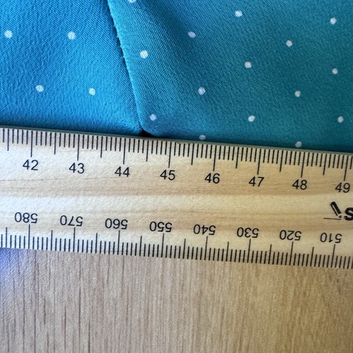 PINS & NEEDLES VINTAGE DRESS Size 10 Green & White Polka Dots Retro - Picture 7 of 7