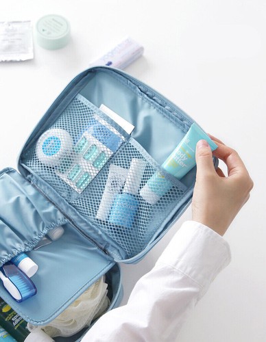 Cosmetic Bag Makeup Case Pouch Toiletry Wash Organizer Travel Bag School Pack - Picture 7 of 16