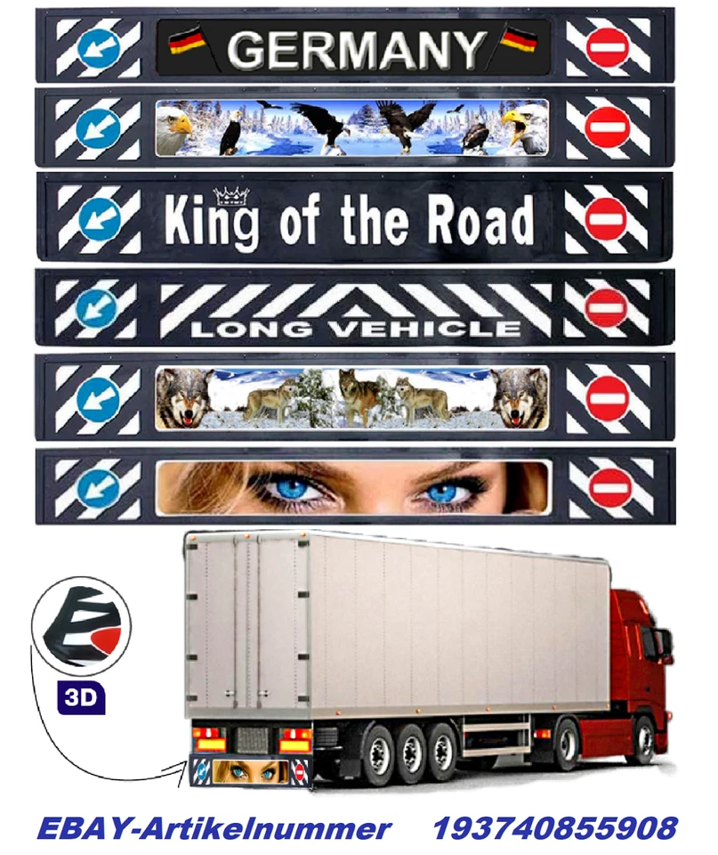 UZMAN Schmutzfänger Heckschürze Lkw Truck DB Mercedes Benz MB Actros Atron Atego Axor