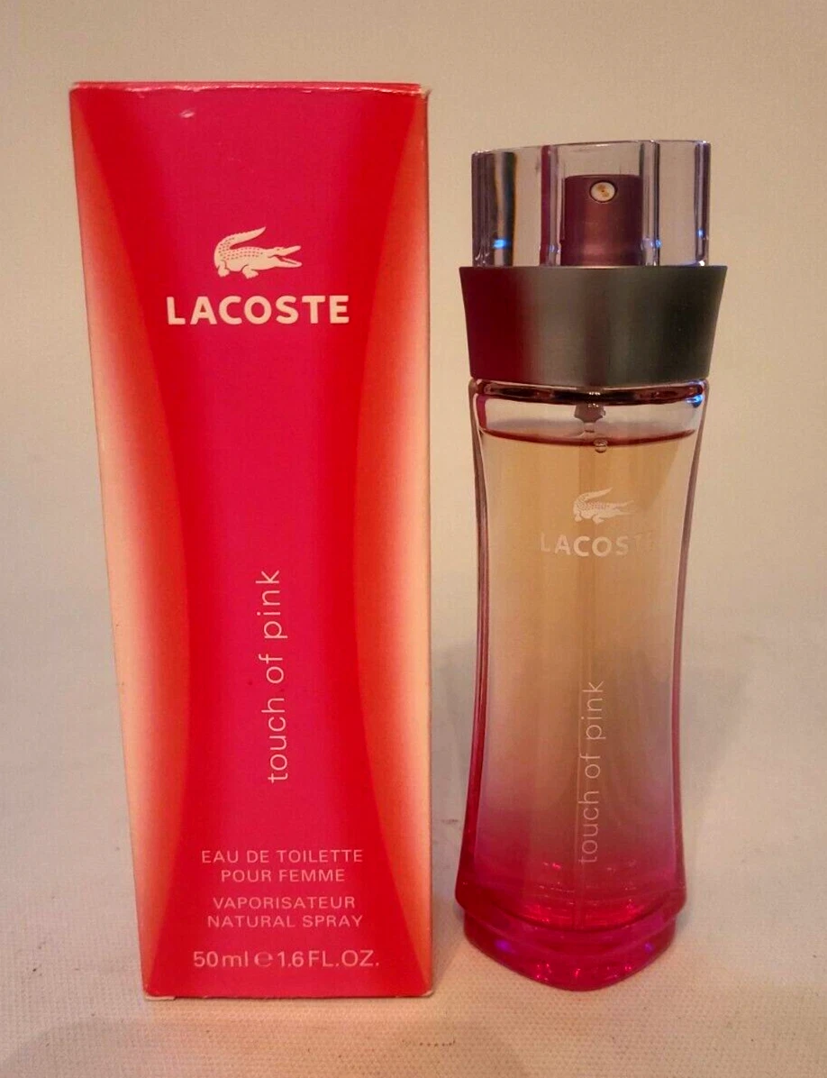 LACOSTE Touch of Pink 1.6 fl. oz. 50 ml. EDT. Perfume for women