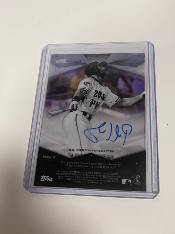 2018 Topps Clearly Authentic Autographs - Purple 04/10 Paul Goldschmidt /99 (AU) - Image 2 of 3