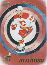 22-23 2022-23 Upper Deck 1 Elias Lindhol GOLD Centre of Attention #CA-8 Flames