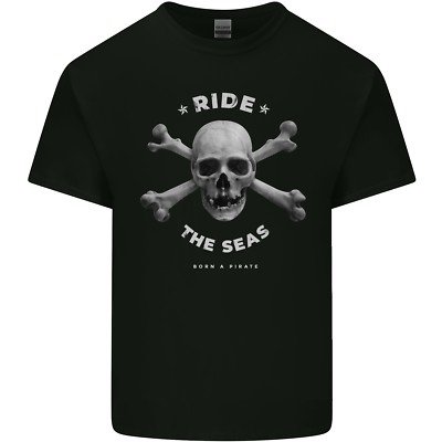 3stylershop - T-Shirt Bambino Con Teschio Jolly Roger Ispirata A Capitan Harlock, 100% Cotone Made In Italy - 6