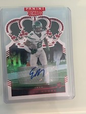 ELIJAH MOORE PANINI CHRONICLES CROWN ROYALE- ROOKIE AUTOGRAPH CARD! 08/75