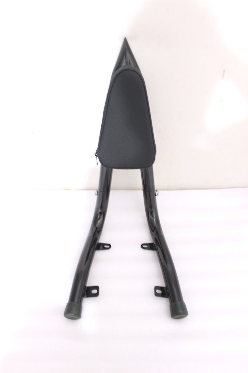 Passenger Black Backrest Sissy bar W pad Fit Honda Fury VT1300CX