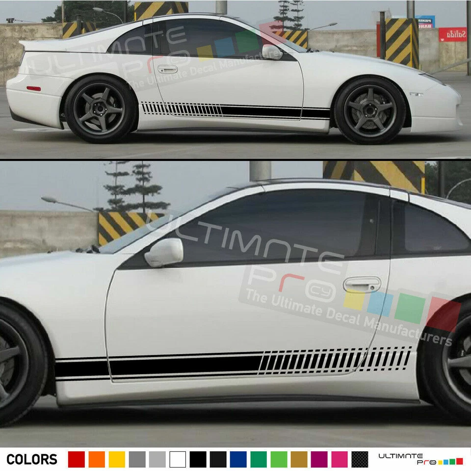 Calcomanía adhesiva rayas gráficas para Nissan 300 zx 300zx parachoques espejo cubierta carbono Foto 2 de 4