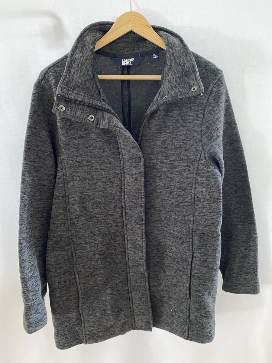 Clothing Lands End Sweater Fleece Women's Fleece Lined Outrigger