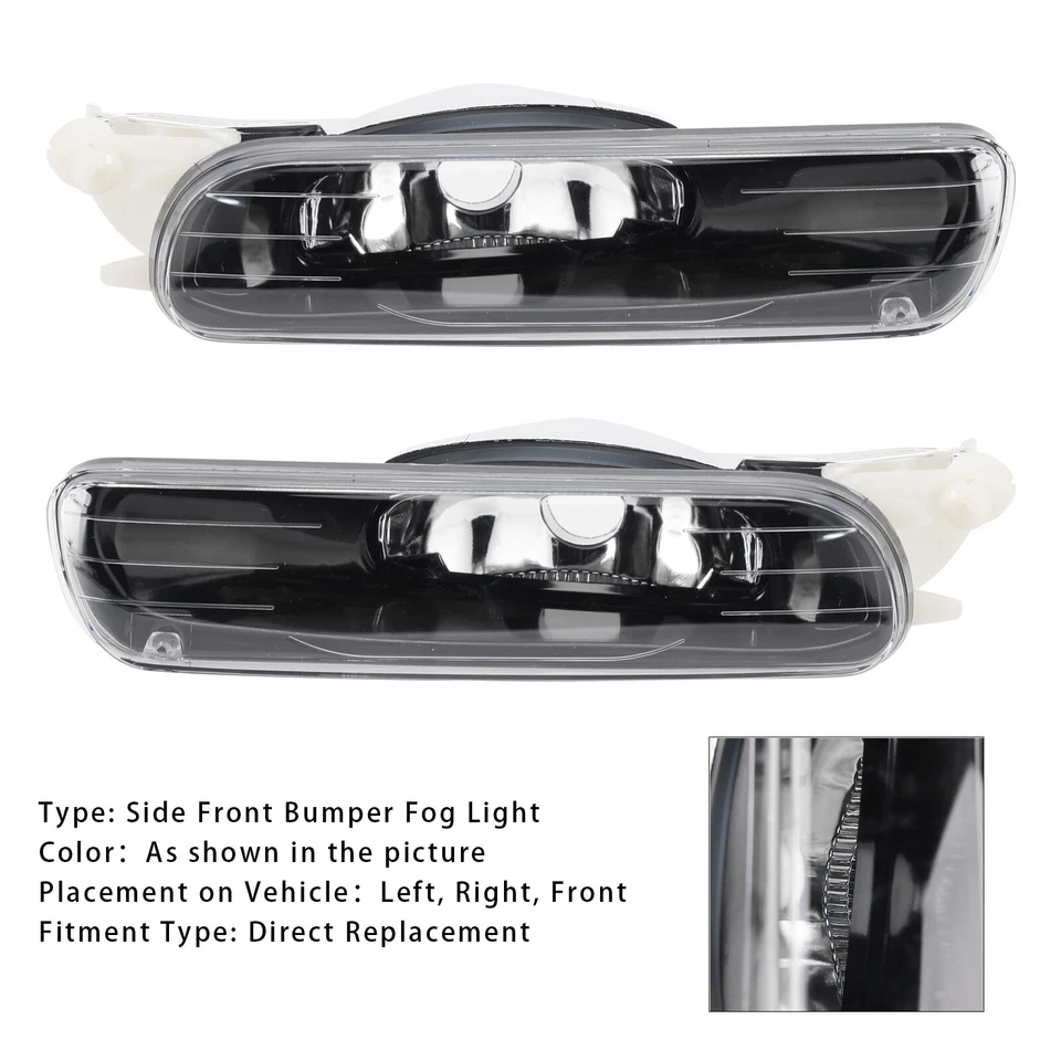 Pair Front Bumper Fog Light Without Blubs  For E46 323i 325i 98-01（Pre-LCI） S11 - Image 2 of 4