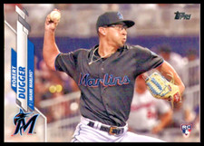 2020 TOPPS #475 ROBERT DUGGER ROOKIE CARD MIAMI MARLINS/RC. rookie card picture