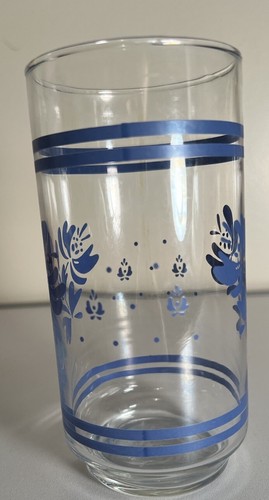 Vintage Tumblers (3) Blue Colonial Decor Corning Ware Corelle Glasses Cups 16 Oz - Picture 4 of 7